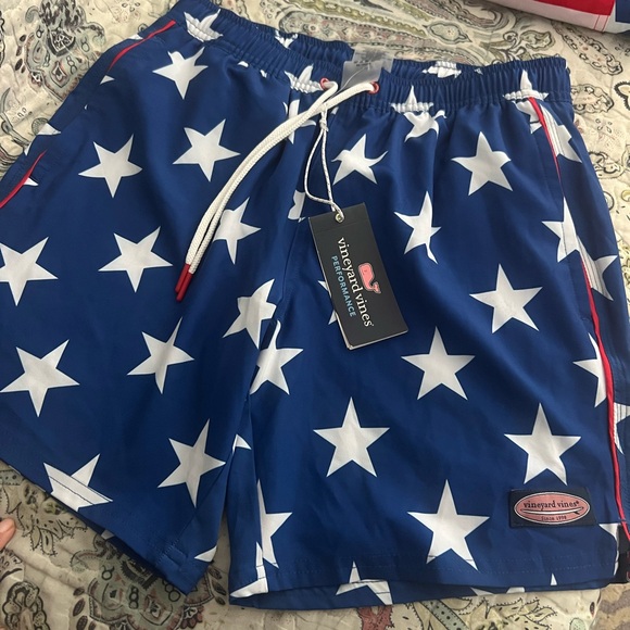 Vineyard Vines Other - Vineyard Vines Patriotic Blue and White Swim Trunks